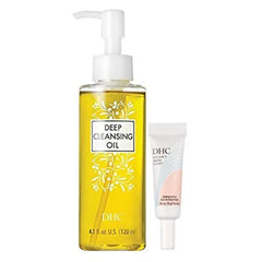 DHC Deep Cleansing Oil and Velvet Skin Coat, J-Beauty Makeup Bestsellers | Makeup Remover Cleanses without Clogging Pores, Makeup Primer Minimizes Pores, Fine Lines, and Excess Oil