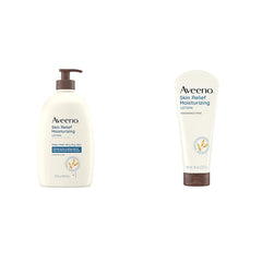 Aveeno Skin Relief Moisturizing Lotions with Triple Oat Complex for Dry Skin, 33 fl oz and 8 fl oz