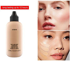 VEDY LONG LASTING MAKEUP COMBO FORT READY TO LOOK MORE BEAUTIFUL & GORGEOUS,1 BRUSH,1 FOUNDATION,1 NOSE STRIPS