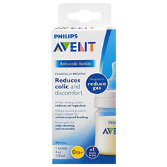 Philips Avent, Anti-Colic Bottle, 0 plus Months, 1 Bottle, 4 oz (125 ml)