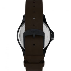 Timex Men's Analogue Watch with a Leather Strap Navi XL - Black