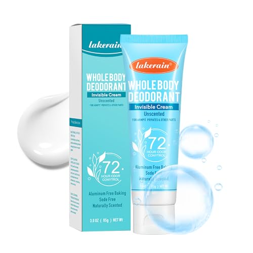 Azonee Underarmed Deodorant Stick, Body Deodorant Cream, Long Lasting, Unscented Odor Removing Invisible Cream 72 Hour Odor Control for Armpit Private Parts