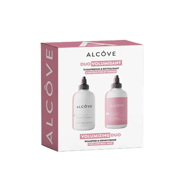 Alcove Volumizing Shampoo & Conditioner Duo For Fine and Thin Hair - Sulfate-Free, Lightweight Volume, Evening Primrose Oil, Mango Extract, Argan Oil,  Anti-Frizz, Color-Safe - 10 ounces