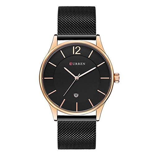 Curren Men's Analog Stainless Steel Watch 8231 - Black