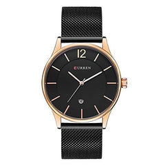 Curren Men's Analog Stainless Steel Watch 8231 - Black