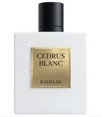 Rayhaan Cedrus Blanc Eau de Parfum, 100 ml | Cedar Scent, Unisex Fragrance, Gold Accent Bottle, Arabic Perfumery, Long-Lasting Wear