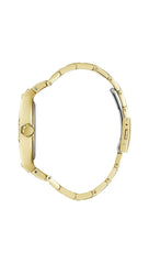 Guess US Men's Gold-Tone and Green Multifunction Watch