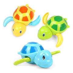 Eivaai YiTTOO Bath Toys for Toddlers Age1 2 3 4 5 Years Old,Pool Toys for Kids,Baby Funny Wind Up Swimming Turtle Bath Toy,Cute Floating Bathtub Water Toys,Gift for Preschool Child Boys Girls (3 Pcs)