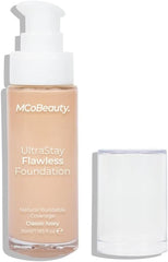 MCoBeauty Ultrastay Flawless Foundation - Corrects Skin Tone And Blurs Imperfections - Lightweight, Buildable Coverage - Hydrates And Nourishes - Luminous Complexion - Liquid - Classic Ivory - 1 Oz