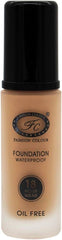 Fashion Colour Oil Free Foundation, Waterproof and 18 Hour Wear 30ml (03 Golden Beige)