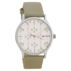 Sonata KnotMen Watch - 77105SL06, Green Ceramic, strap