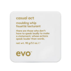 EVO Casual Act Moulding Whip Hair Styling Paste Offers a light, Flexible Hold with a Matte finish - 90 ml