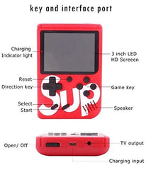 AWH SUP Game Box Plus 400 in 1 Retro Games UPGRADED VERSION mini Portable Console Handheld Gift By PRIME TECH ™ (Blue)