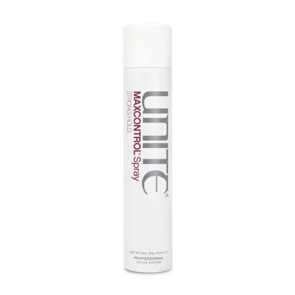 UNITE Hair MAXCONTROL Hairspray, Strong Hold Styling Spray with Workable, Brushable Control, Flake-Free Finish, Thermal Protection – 10 Oz