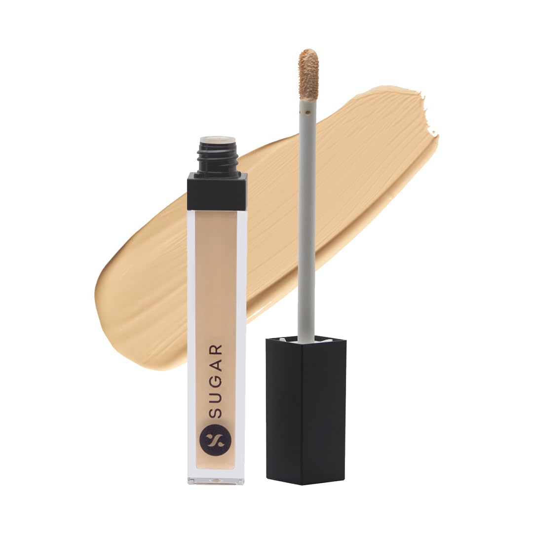 Sugar Cosmetics Magic Wand Waterproof Concealer - 12 Con Lychee (Light & Subdued Gold) Long-lasting waterproof formula