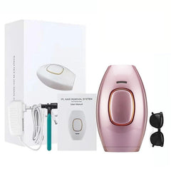 SAFENHAND Portable IPL Hair Removal: Women's Diode Laser Epilator for Personal Care at Home, Silky DIY Handset Laser Hair Removal Kit (Pink)