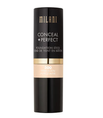 (Porcelain) - Milani Conceal + Perfect Foundation Stick - Porcelain (15ml) Vegan, Cruelty-Free Cream Foundation - Cover Under-Eye Circles, Blemishes & Skin Discoloration for a Flawless Finish