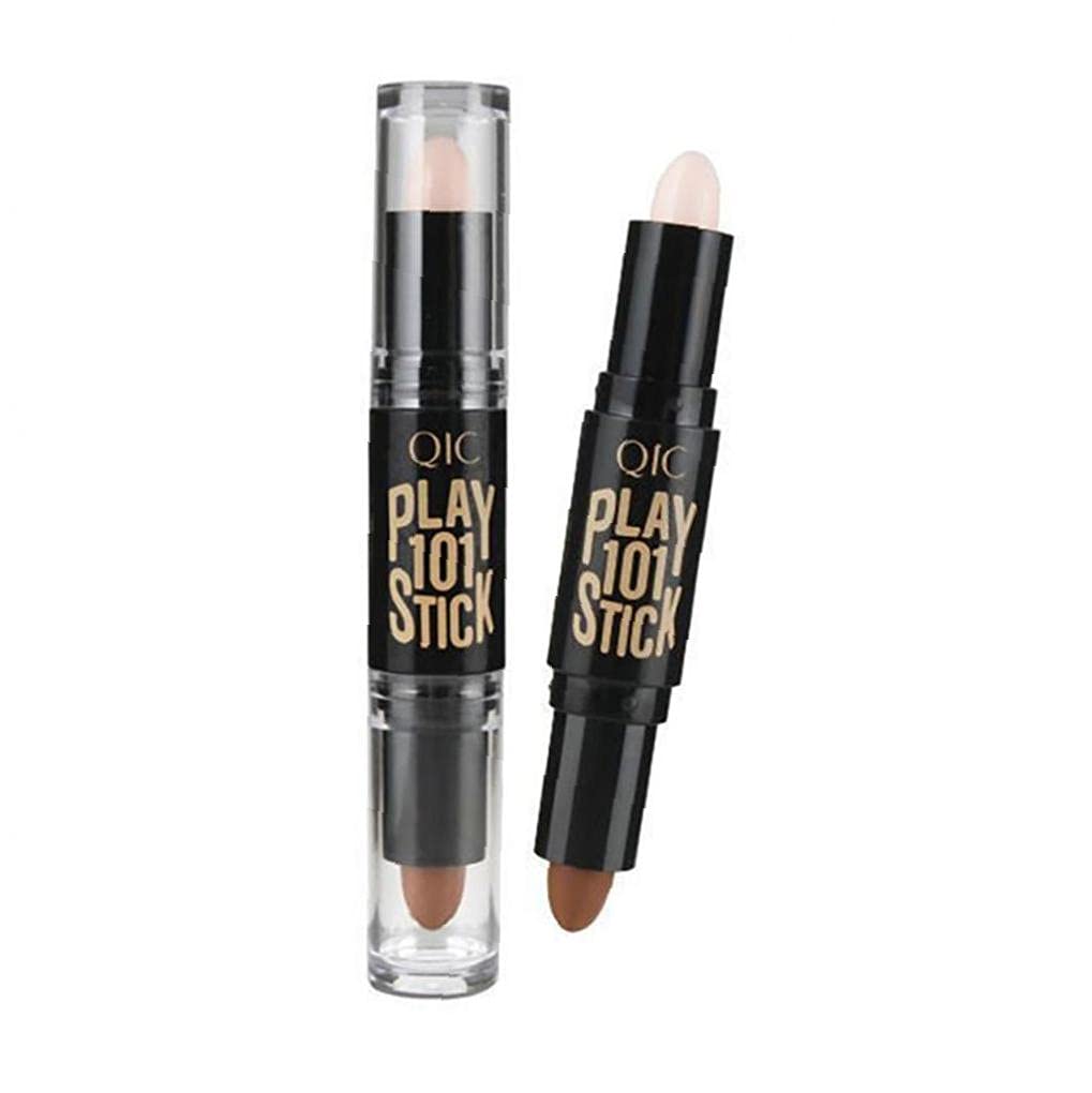 Double Ended Wonder Contouring Pen Bronzer and Highlighter Stick Facial Makeup Contour Concealer Cosmetic for 3D Makeup Effect(1) Suitable for Women of All Ages