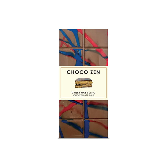 Choco Zen Premium Dubai Rice Bueno Milk Chocolate Bar - 190g, Luxury Dessert, Gourmet, Rich With Premium Flavors