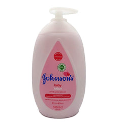 Johnson's Baby Lotion (1 x 500 ml) Nourishing and Mild Baby Body Lotion for Delicate Skin with Coconut Oil for 24h Moisture Protection, Hypoallergenic Baby Lotion