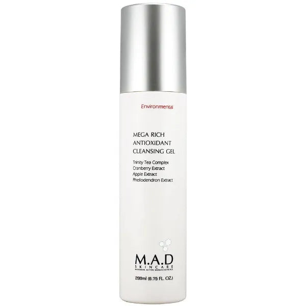 M.A.D Skincare Environmental Mega Rich Antioxidant Facial Cleansing Gel 6.75 oz