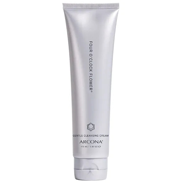 ARCONA Four O'Clock Flower Gentle Cleansing Cream - Moisturizing Face Wash for Sensitive Skin, Organic Lavender, Green Tea, Chammomile, Hyaluronic Acid, Vegan, Cruelty Free - 3.67 oz