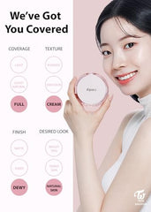 A'PIEU Waterlock Cushion Foundation No.23 - Natural Beige, Semi-Matte, Natural Coverage, Moisturizing, Paraben-Free
