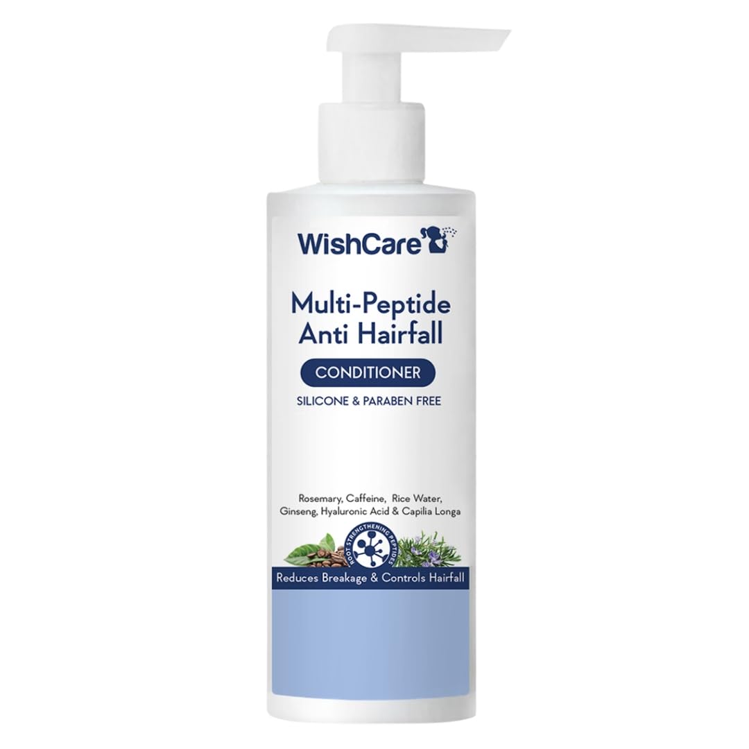WishCare Multi Peptide Anti Hairfall Conditioner - Rice Water, Rosemary, Capilia Longa, Hyaluronic Acid & Caffeine 200ml