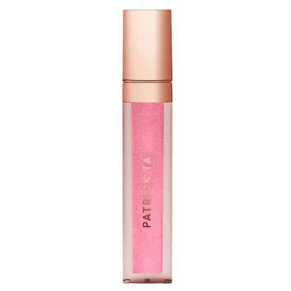 Patrick Ta Major Glow Lip Shine – High-Shine Pearl Gloss for Plump