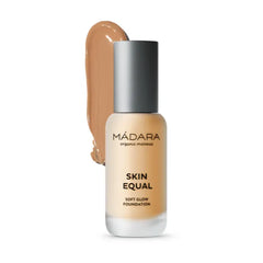 MÁDARA Organic Skincare | Skin Equal Soft Glow Foundation, Mineral foundation with hyaluronic acid, Buildable medium coverage, Dewy foundation, Vegan, COSMOS natural certified