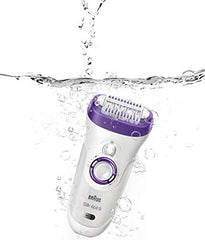 Braun Silk epil 9 9-579 Bonus edition - Wet & Dry Cordless epilator with 7 extras including a facial cleansing brush