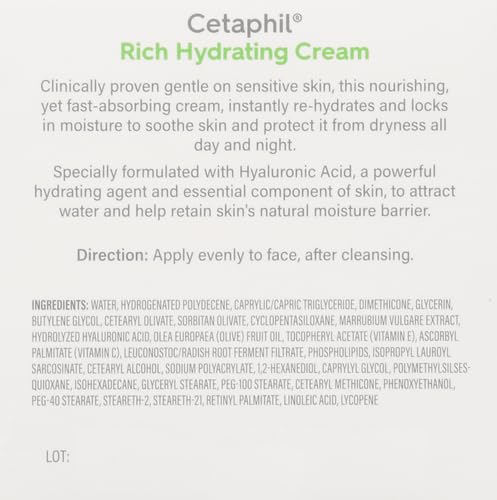 Cetaphil Rich Hydrating Night Cream, 1.7 Oz