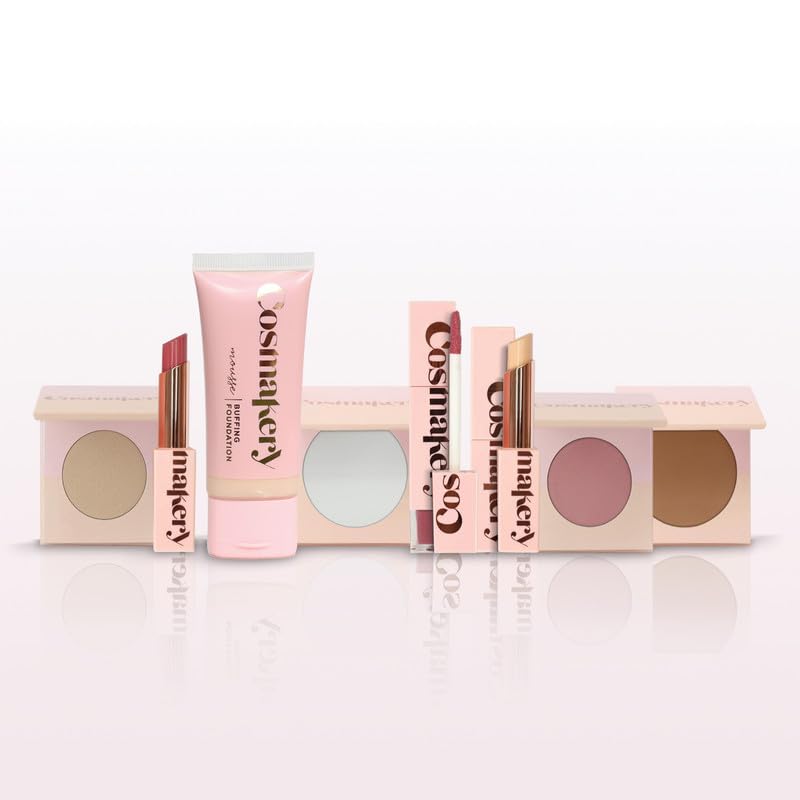 Cosmakery Foundation for Light to Full Coverage - Mousse Liquid Makeup Foundation for Uneven Skin Tone - Diverse Skin Types Mature, Dry, Oily - Oil-free, Cruelty-free (Light)
