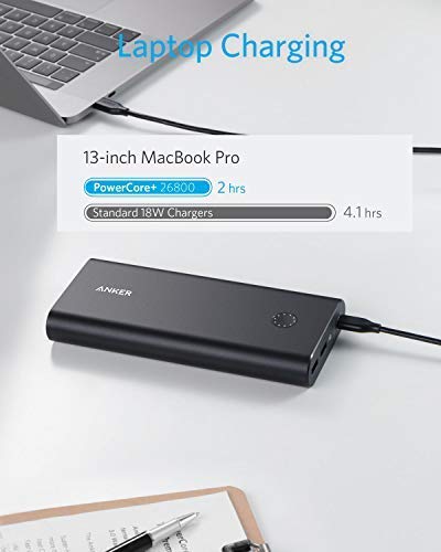 Anker PowerCore+ 26800 PD 45W Power Bank with 30W PD Charger for iPad Pro, iPhone 16/15/14 Series/Pro/Max, iPhone X, and More