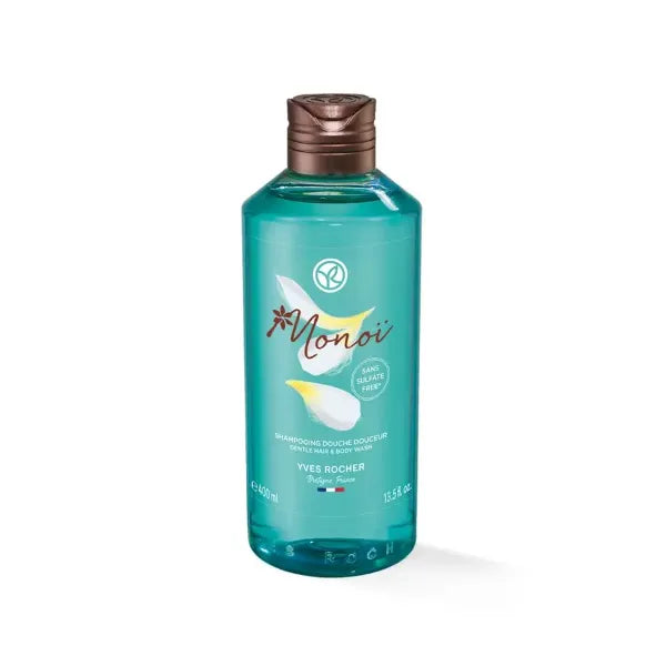 Yves Rocher Monoi de Tahiti Monoi Moisturizing Body Hair Gel Coconut and Tiare Scent All Skin Types 400 ml./13.5 fl.oz