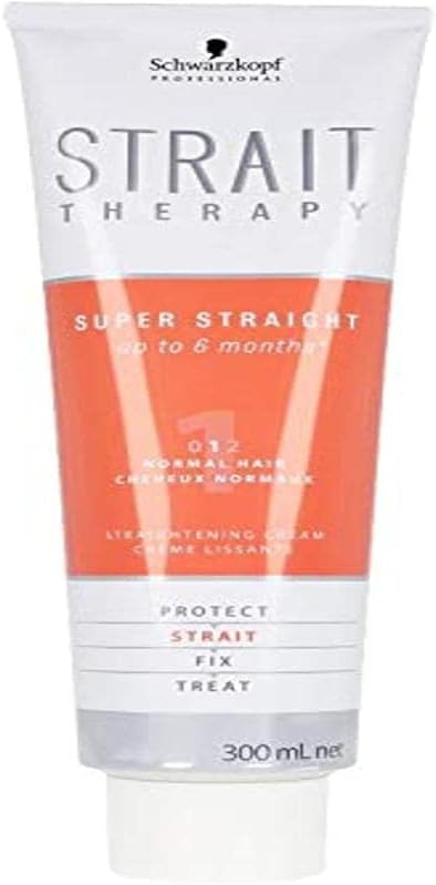 Schwarzkopf No.1 Strait Therapy Straightening Cream For Normal Hair, 0.35 Kg