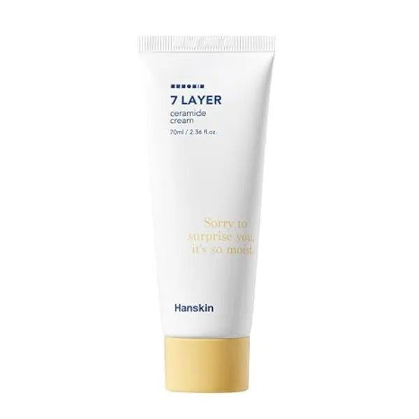 Hanskin 7 Layer Ceramide Cream, Lasts for 48 Hours, Moisturizes Dry Skin, Moisturizer, For All Type, Sensitive Skin, Redness, Boosting Calming Cream