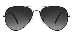 Vincent Chase Eyewear By Lenskart | Full Rim Aviator Branded Latest and Stylish Sunglasses | Polarized and 100% UV Protected | Men & Women | Medium | VC 5158/P-Pack of 1 | Frame Black / Grey Lens