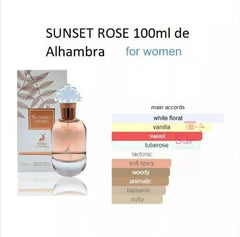 Ard Al Zaffran Sunset rose eau de perfume100ml