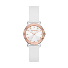 Skechers Women's Watch and Stackable Bracelet Gift Set - Anaheim White