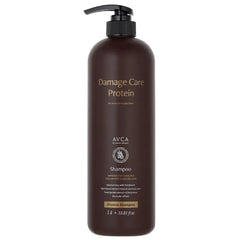 AVCA Protein Damage Repair Shampoo 1000ml (33.81oz) - Strengthening Shampoo for Dry, Damaged Hair | Hydrating & Repairing Formula for Healthy Shine