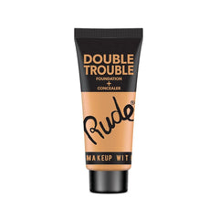 RUDE DOUBLE TROUBLE Foundation + Concealer, Ivory