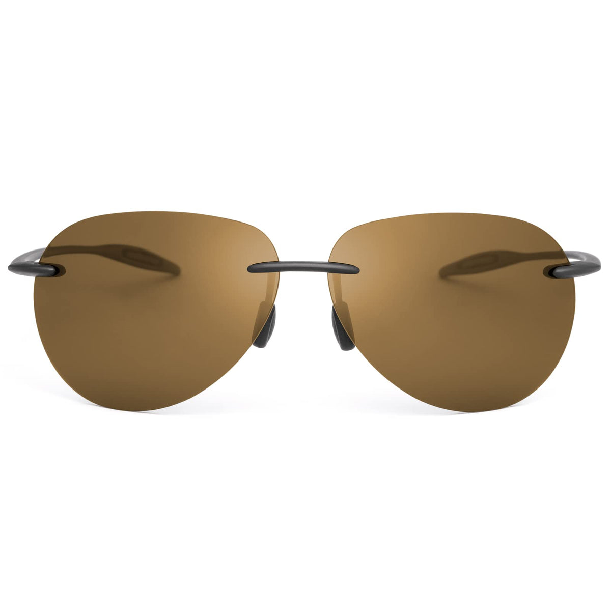 Polarized Sunglasses for Men Women Rimless Frame Driving Glasses UV400 Protection Mirror Lens Shades Sport Eyewear Eyeglasses