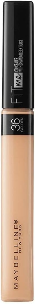 Maybelline New York Fit Me Concealer, Oil free Liquid Concealer conceals dark circles, redness, flaws & blemishes. Fit Me Liquid Concealer suits oily & dry skin - Golden Caramel|6.8ml