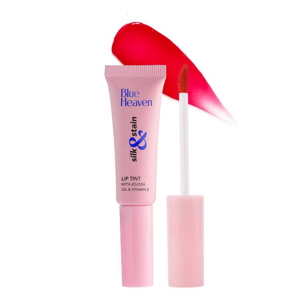 Blue Heaven Liquid Lip Tint Color Heartbreak Red (Natural, 8 Ml)