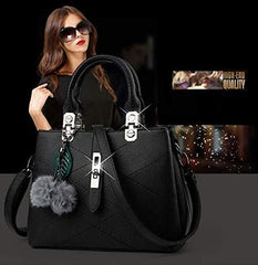 Leather Bag For Women Tote Bags - Black
