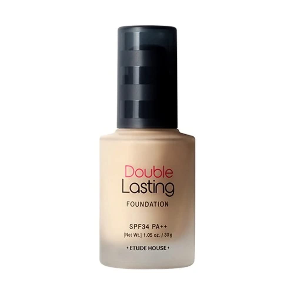 ETUDE New Double Lasting Foundation (Petal) SPF35/ PA++ 30g | High Coverage Weightless Foundation | 24-Hours Lasting Double Cover | Magnet-Like Adherence without Stickiness | Makeup Base