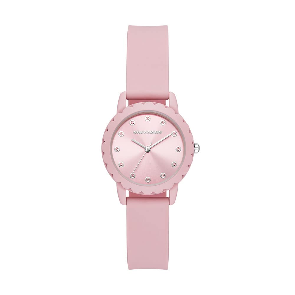 Skechers Women's Watch and Stackable Bracelet Gift Set - Pink
