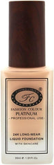 Fashion Colour 24HR Longwear Liquid Foundation With Skin Care, Full Coverage Waterproof and Matte Finish, 30ml (Ivory)