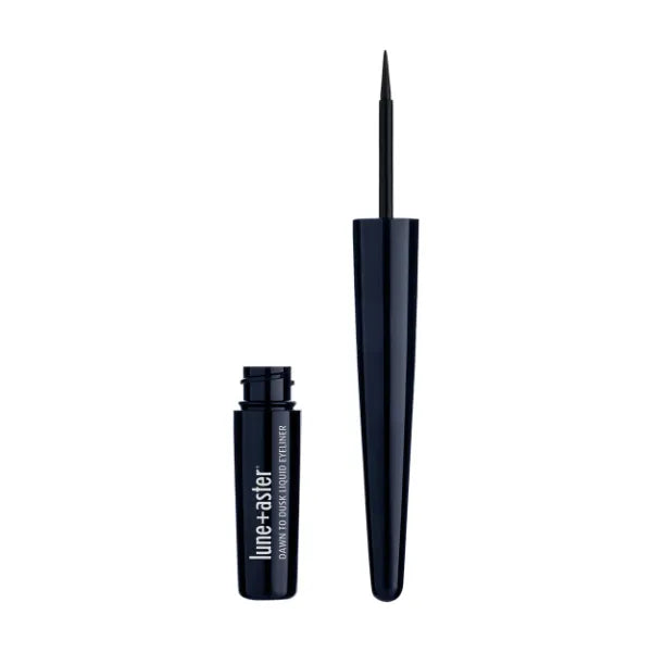 Lune+Aster Dawn to Dusk Liquid Eyeliner - High-impact, jet black liquid eyeliner creates a smooth, ultra-defined line in a single swipe